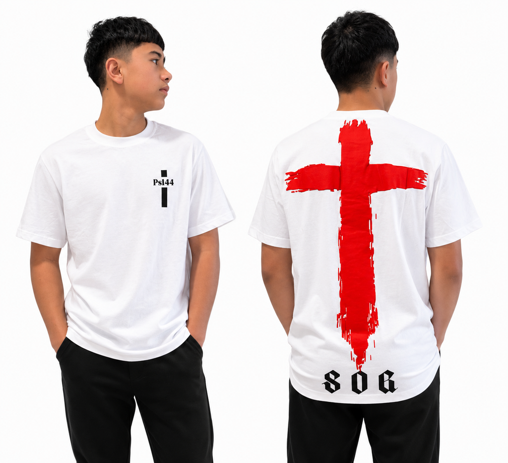 The Marked Slim Curved Hem Tee White